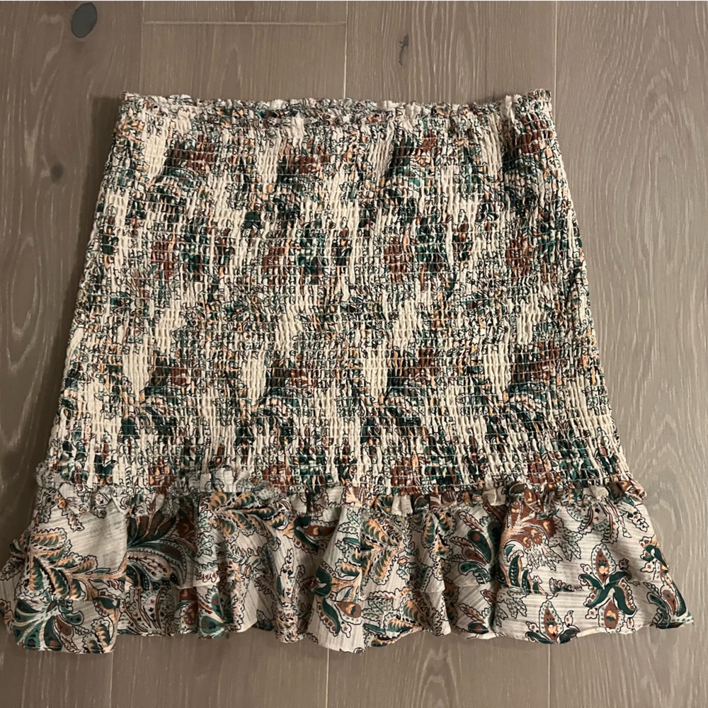 VERONICA BEARD Floral Ruffle Skirt - Multicolor